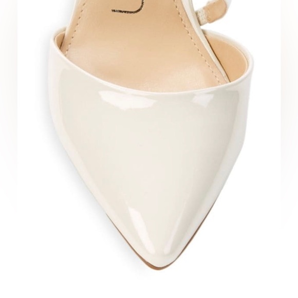 CALVIN KLEIN 🆕 Pointed Toe Slingback Pumps in Ivory. Size 9.5. - Picture 5 of 6